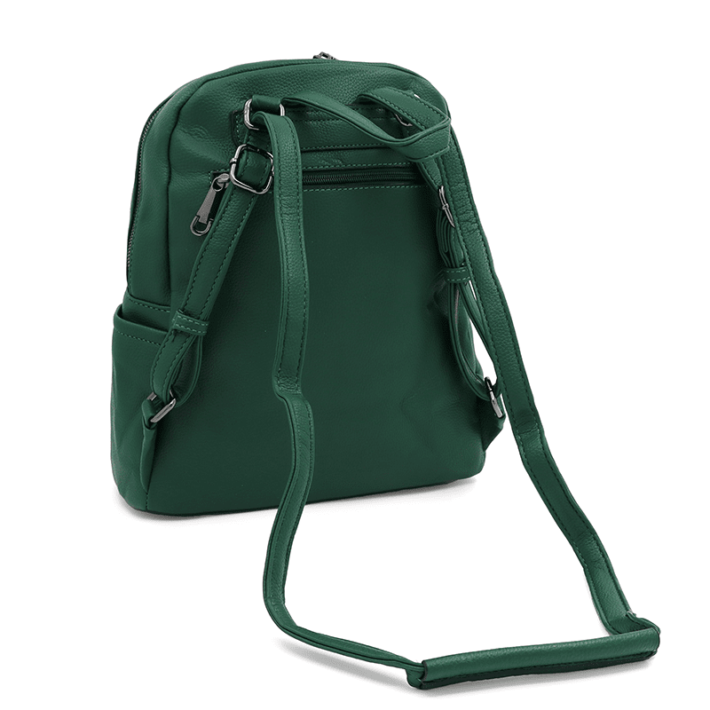 2 az 1-ben - Női hátizsák és táska Arelia - sötétzöld