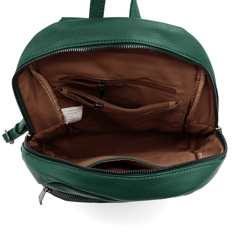 2 az 1-ben - Női hátizsák és táska Arelia - sötétzöld