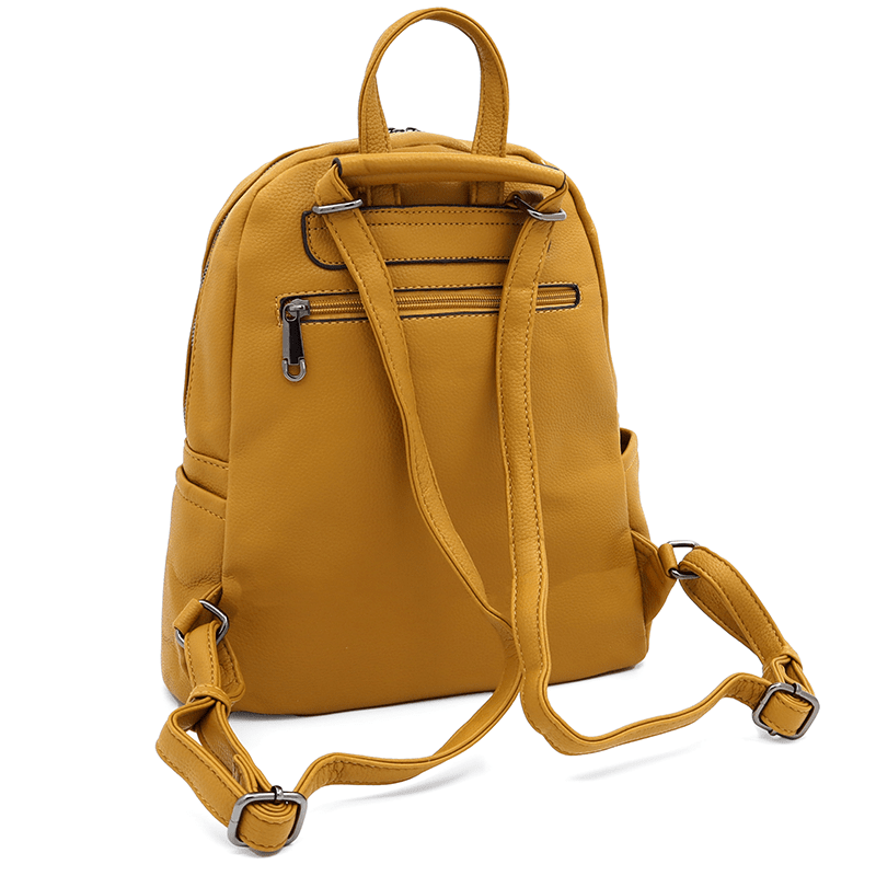 2 az 1-ben - Női hátizsák és táska Arelia - mustársárga