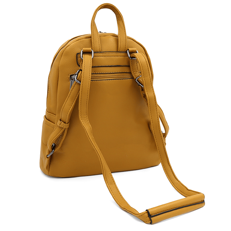 2 az 1-ben - Női hátizsák és táska Arelia - mustársárga