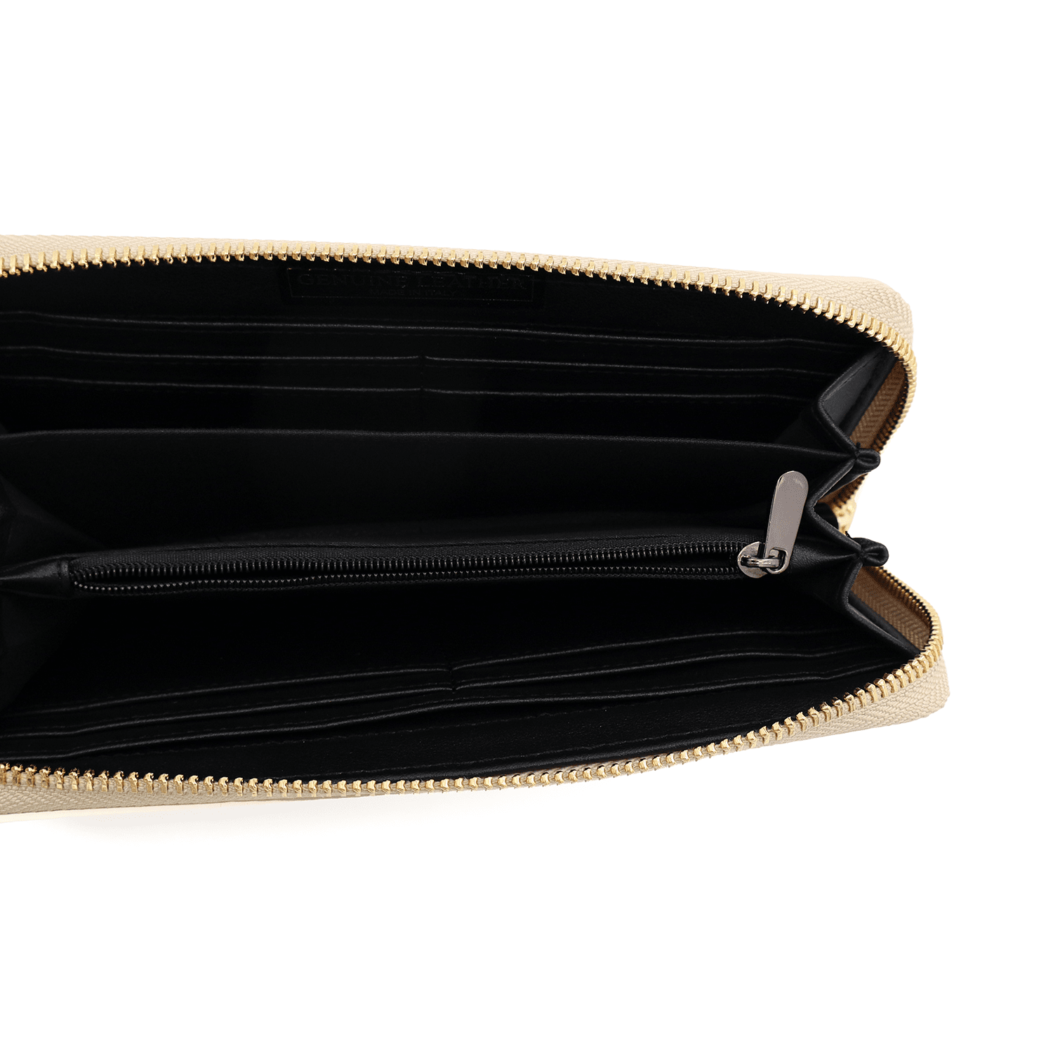 Női pénztárca természetes bőrből - bézs