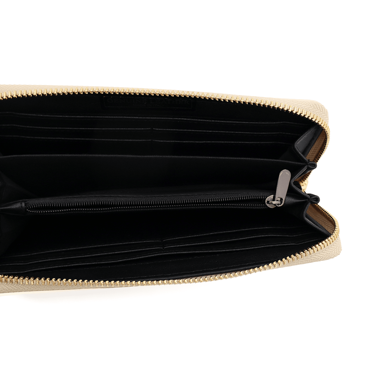 Női pénztárca természetes bőrből - bézs