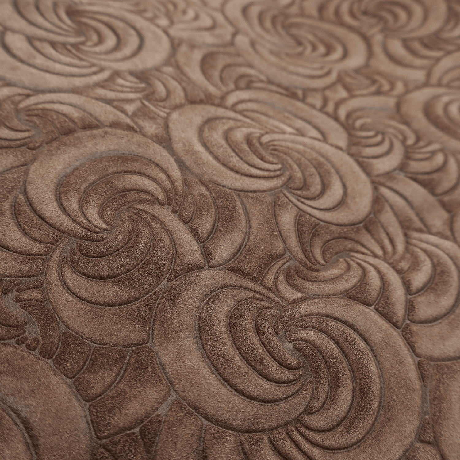 Nagy női táska természetes velúrból Rosie - barna