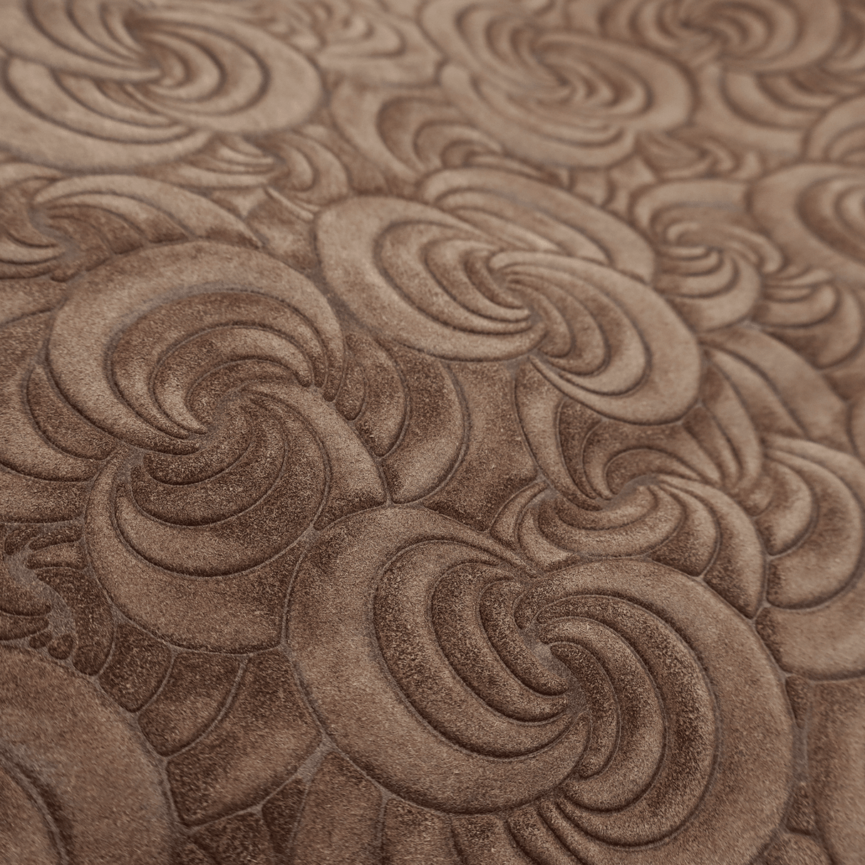 Nagy női táska természetes velúrból Rosie - barna