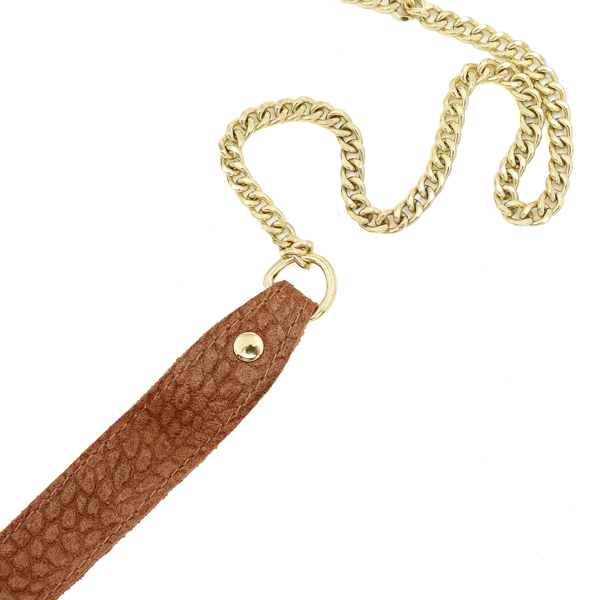 Női táska természetes bőrből - barna