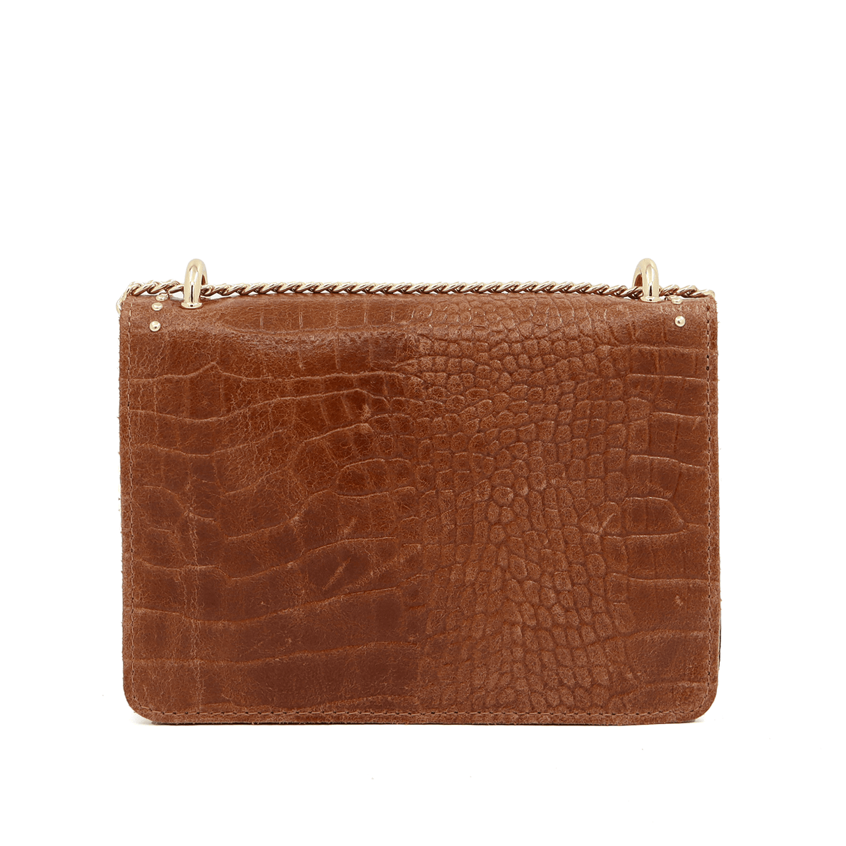 Női táska természetes bőrből - barna