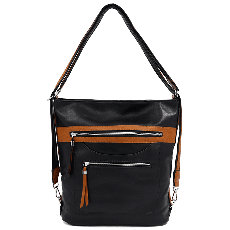 2 az 1-ben – Nagy táska és hátizsák – fekete