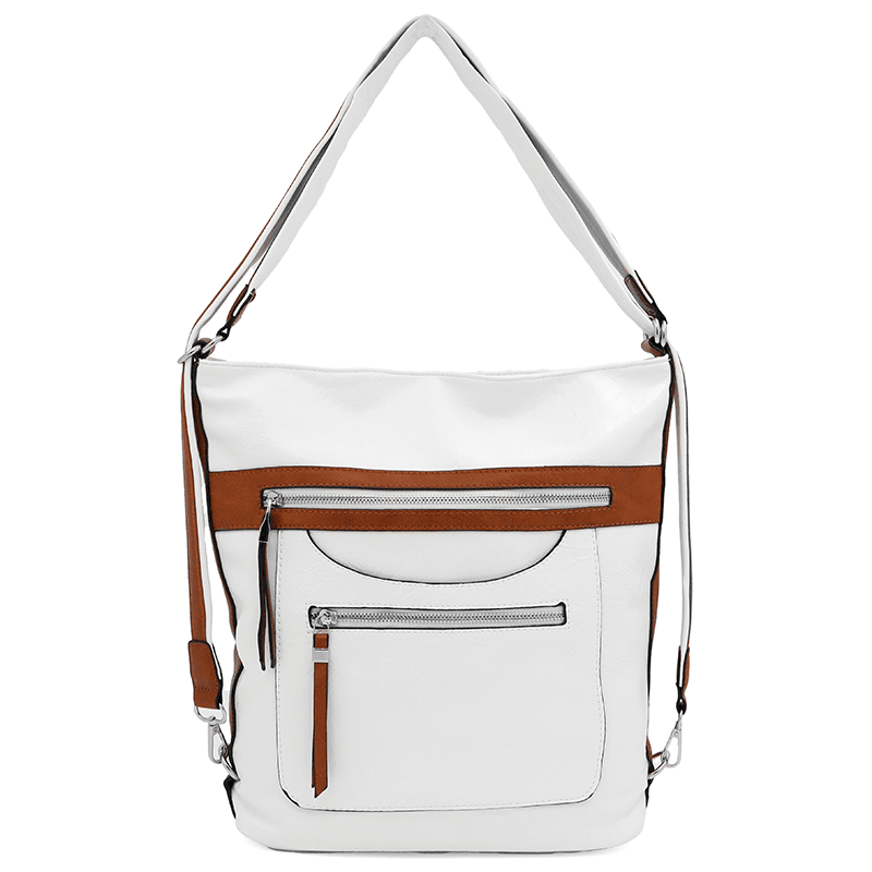 2 az 1-ben – Nagy táska és hátizsák – fehér