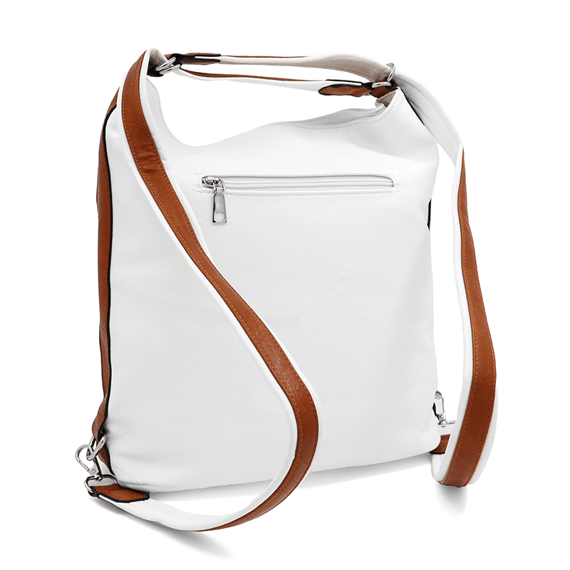 2 az 1-ben – Nagy táska és hátizsák – fehér