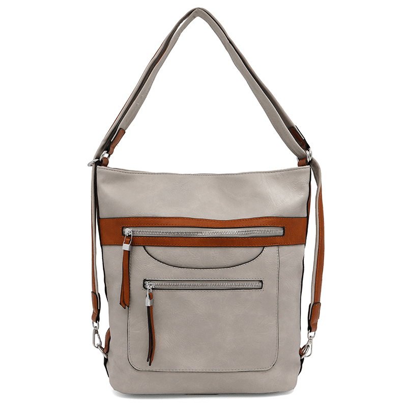 2 az 1-ben – Nagy táska és hátizsák – szürke