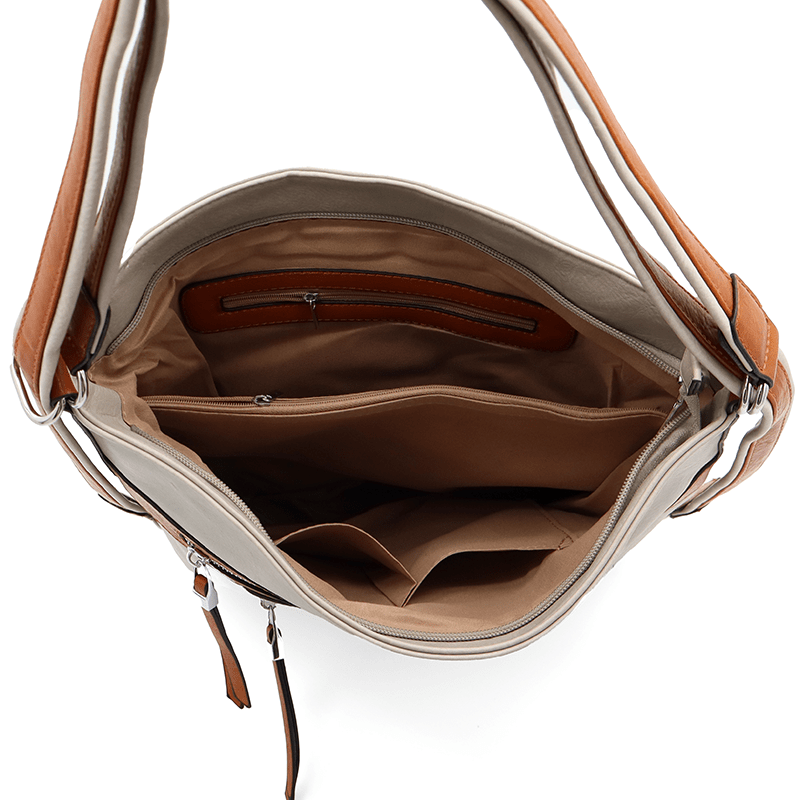 2 az 1-ben – Nagy táska és hátizsák – szürke