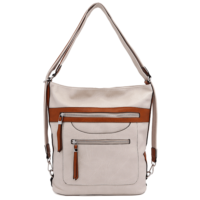 2 az 1-ben - Nagy táska és hátizsák - bézs