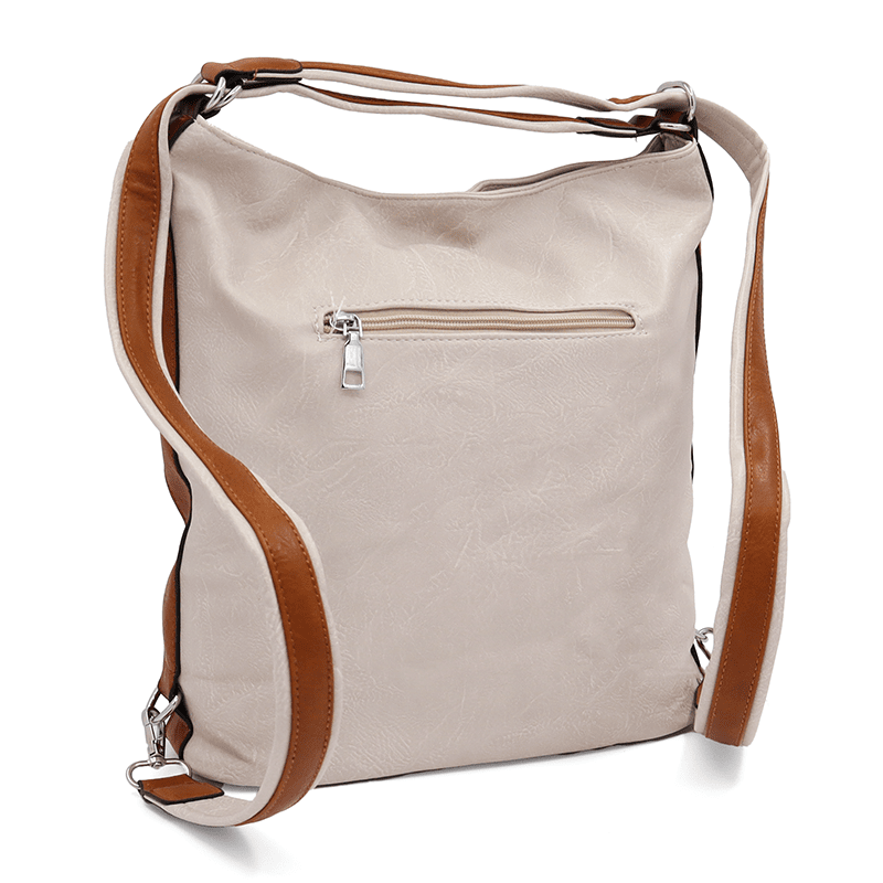 2 az 1-ben - Nagy táska és hátizsák - bézs