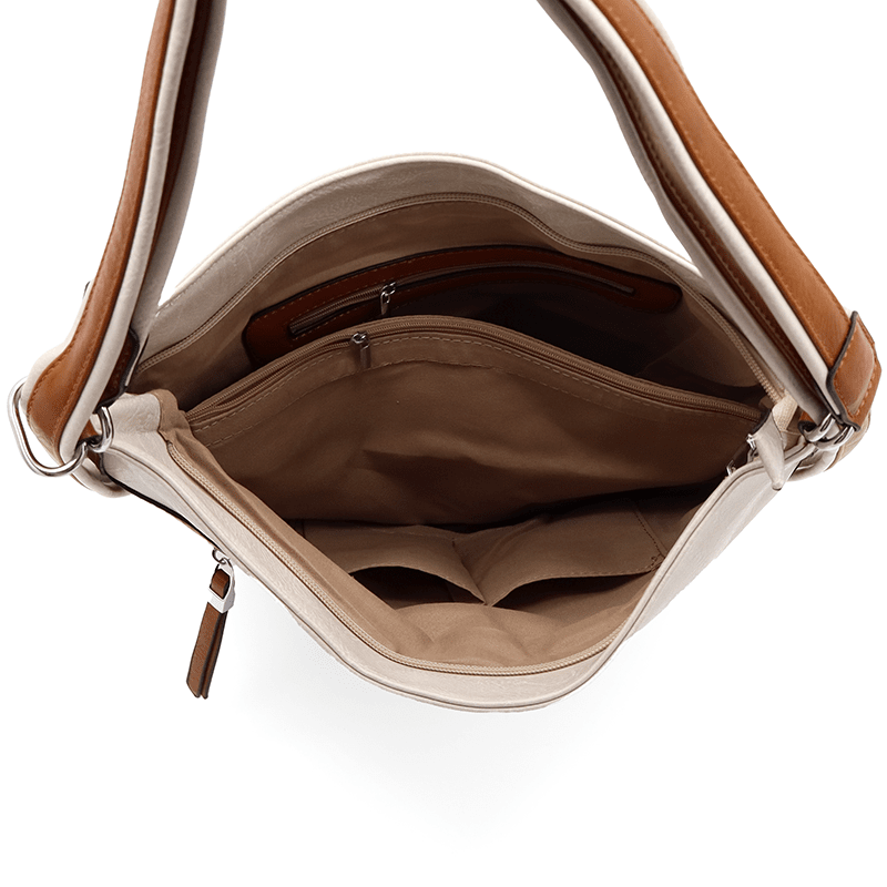 2 az 1-ben - Nagy táska és hátizsák - bézs