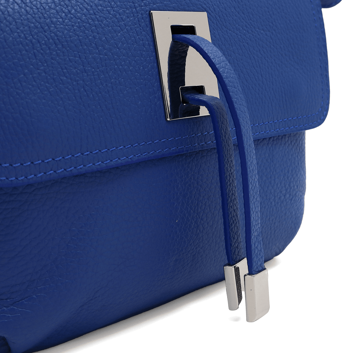 Női válltáska természetes bőrből Eloise - kék