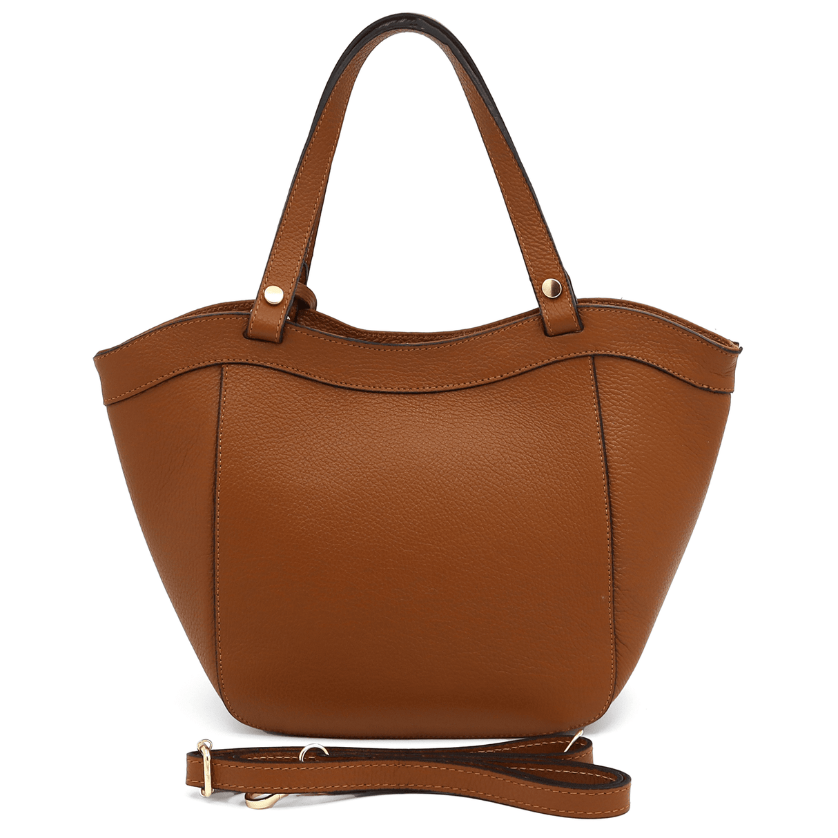 Belinda természetes bőr női táska - cserépbarna