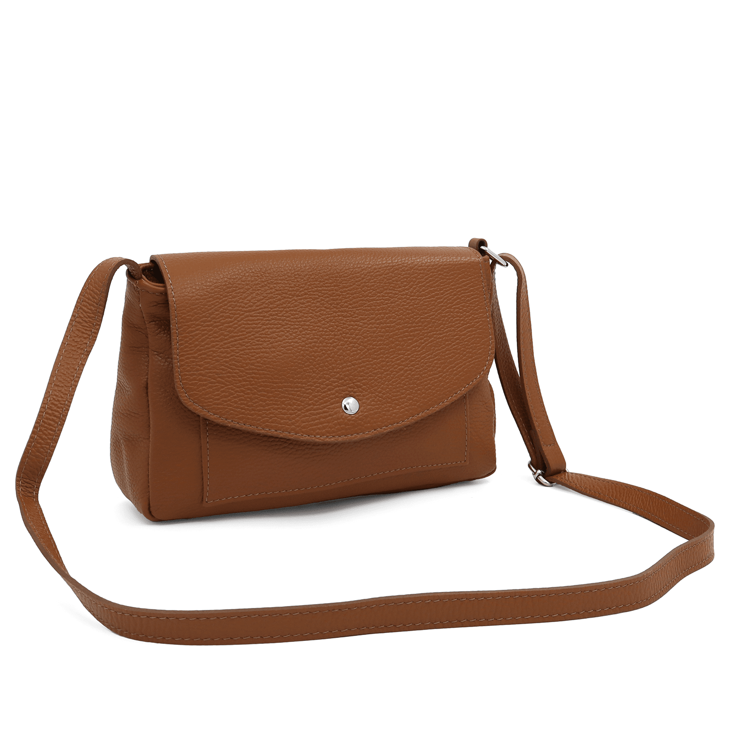 Nissa természetes bőr válltáska - cserépbarna