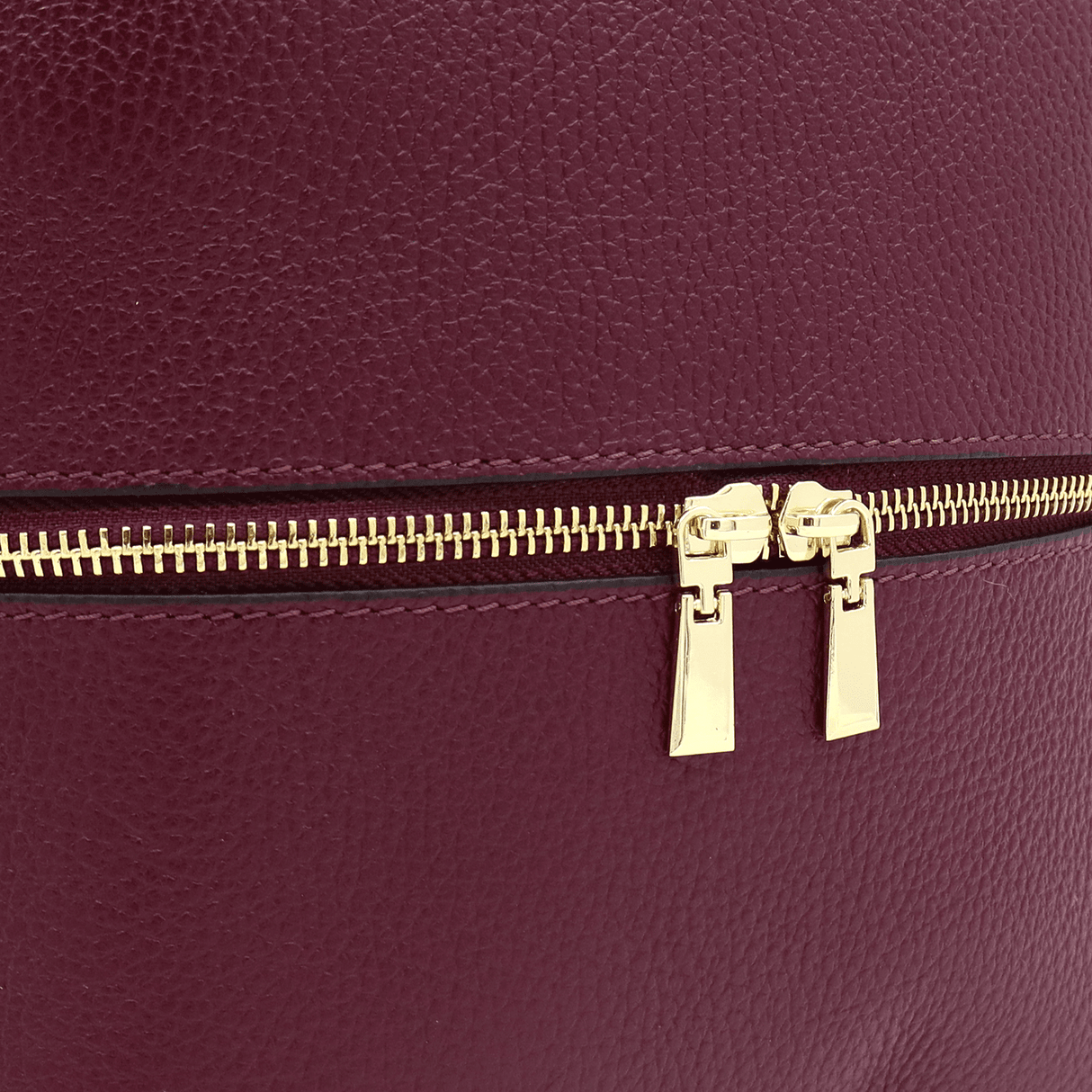 Deni természetes bőr hátizsák - bordó