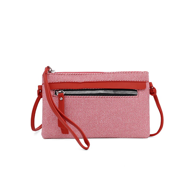 KÉSZLET - Nagy és kicsi női táska + válltáska - piros