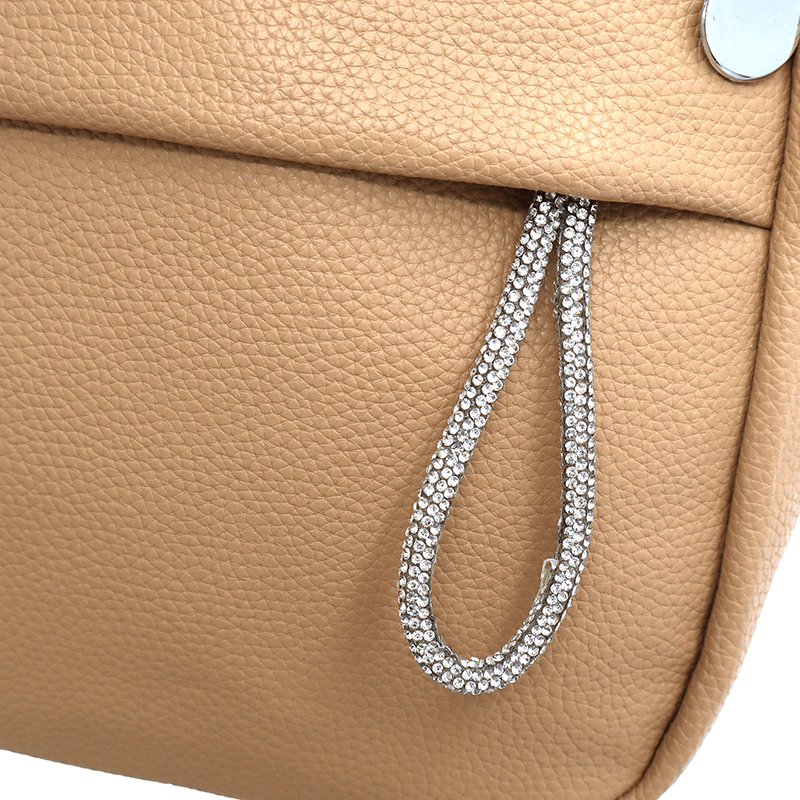 2 az 1-ben - Női hátizsák és táska érdekes részletekkel - világosbarna