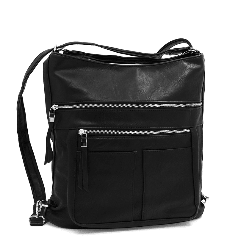 2 az 1-ben – Nagy táska és hátizsák Poli – fekete