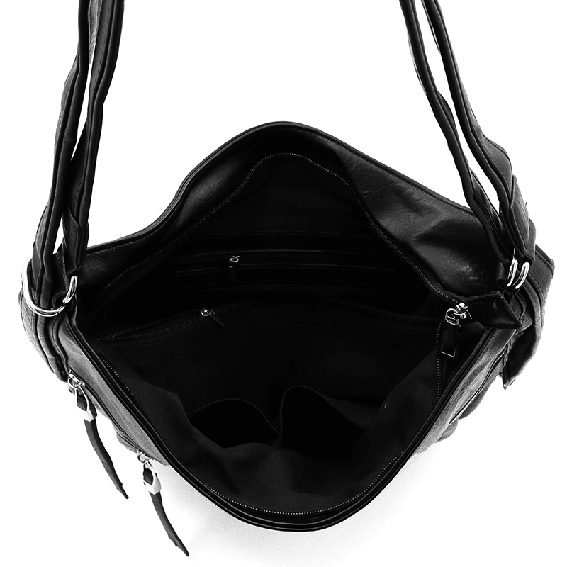 2 az 1-ben – Nagy táska és hátizsák Poli – fekete