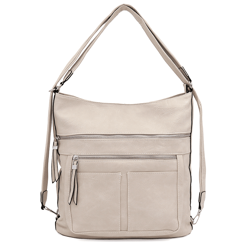 2 az 1-ben - Nagy táska és hátizsák Poli - bézs