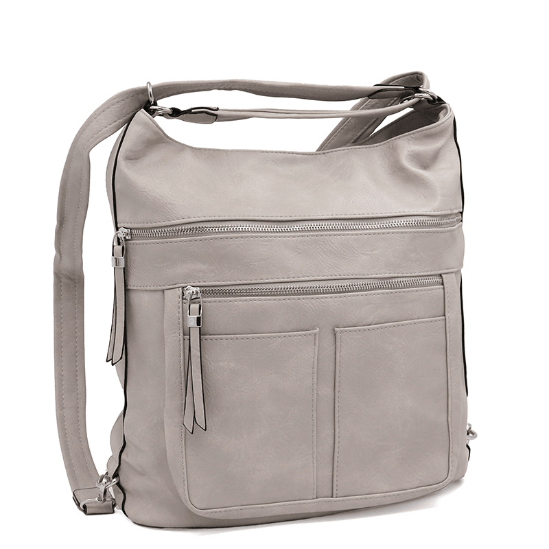 2 az 1-ben – Nagy táska és hátizsák Poli – szürke