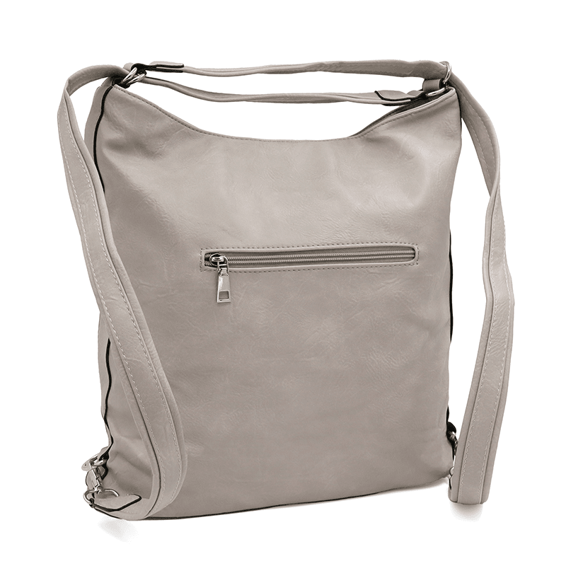 2 az 1-ben – Nagy táska és hátizsák Poli – szürke