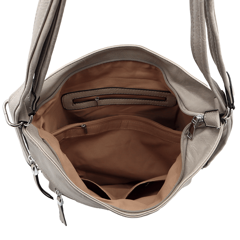 2 az 1-ben – Nagy táska és hátizsák Poli – szürke