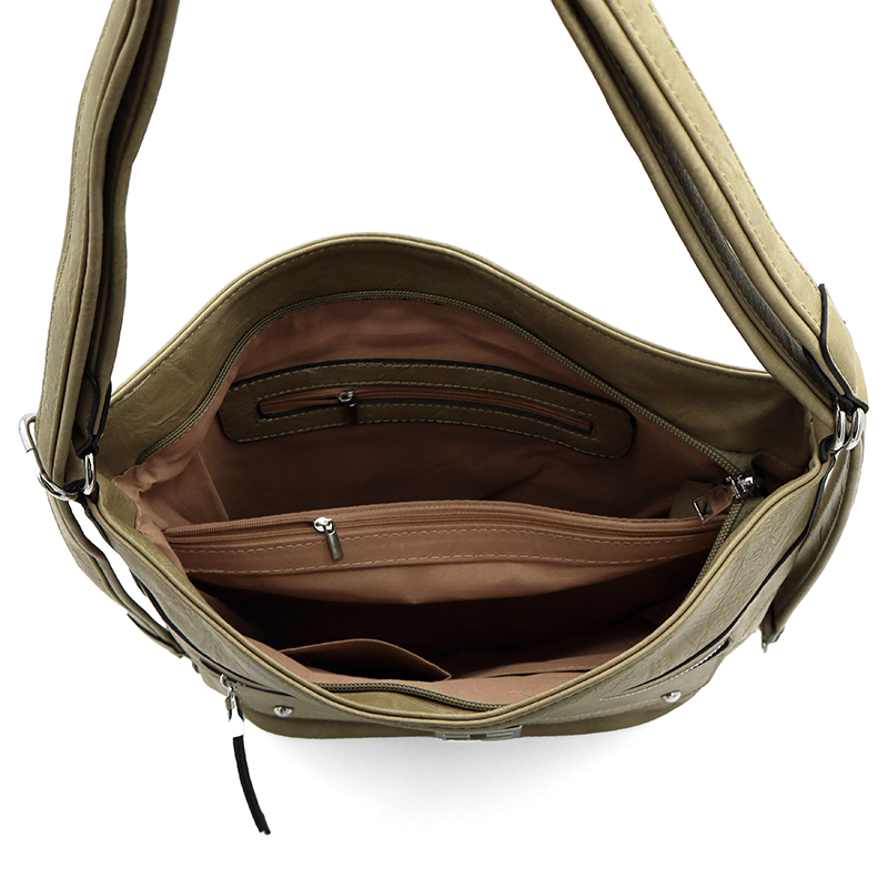 2 az 1-ben – Nagy táska és hátizsák – világos zöld