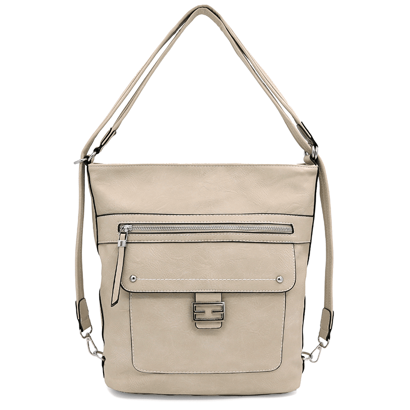 2 az 1-ben – Nagy táska és hátizsák – ekru