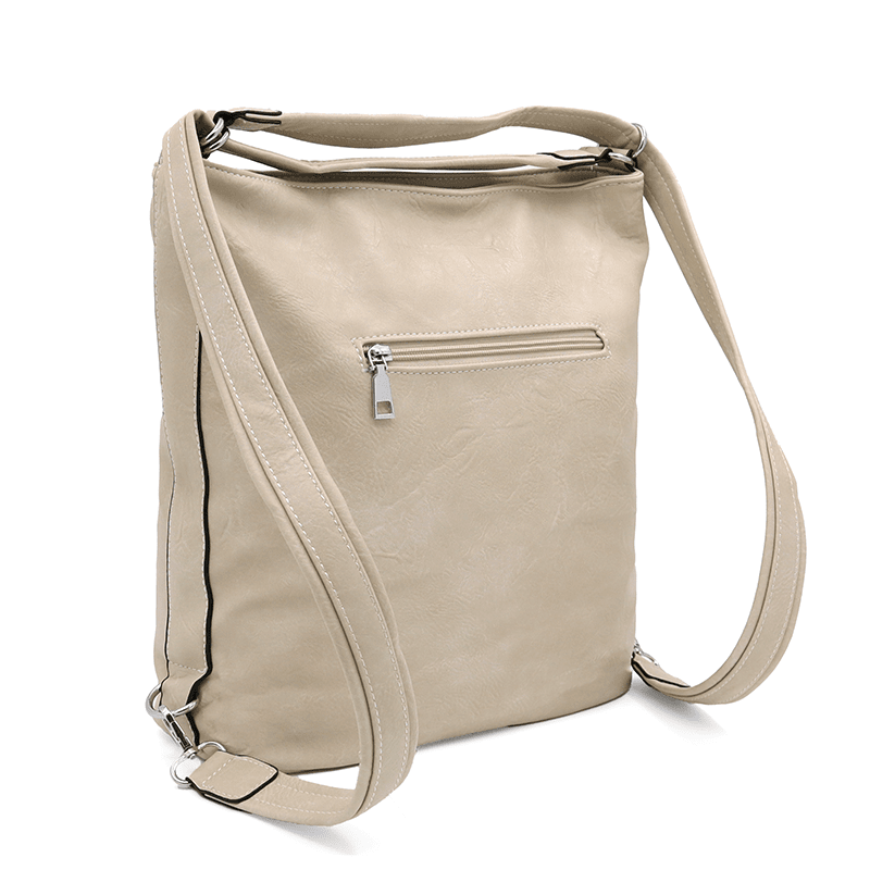 2 az 1-ben – Nagy táska és hátizsák – ekru