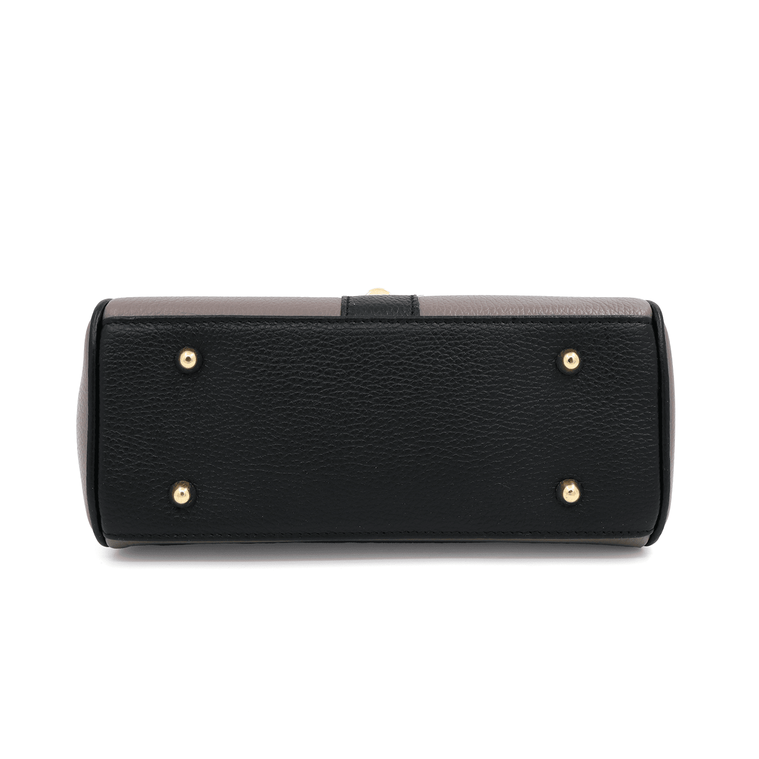 Női táska természetes bőrből Miriam - sötét szürke / fekete