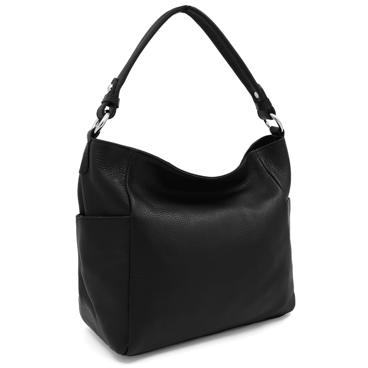 Evelyn természetes bőr női táska - fekete