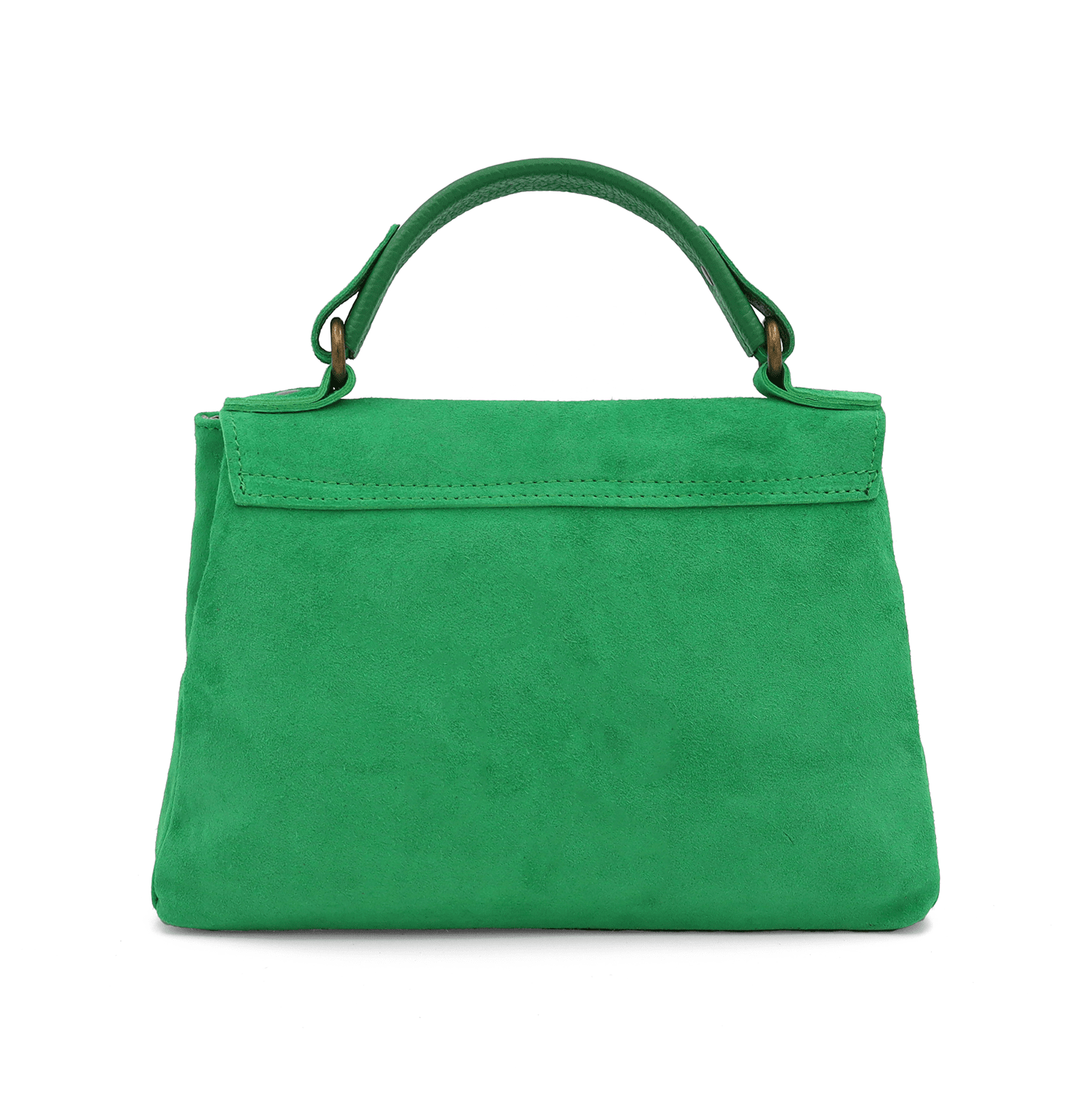 Női táska természetes velúrból - zöld