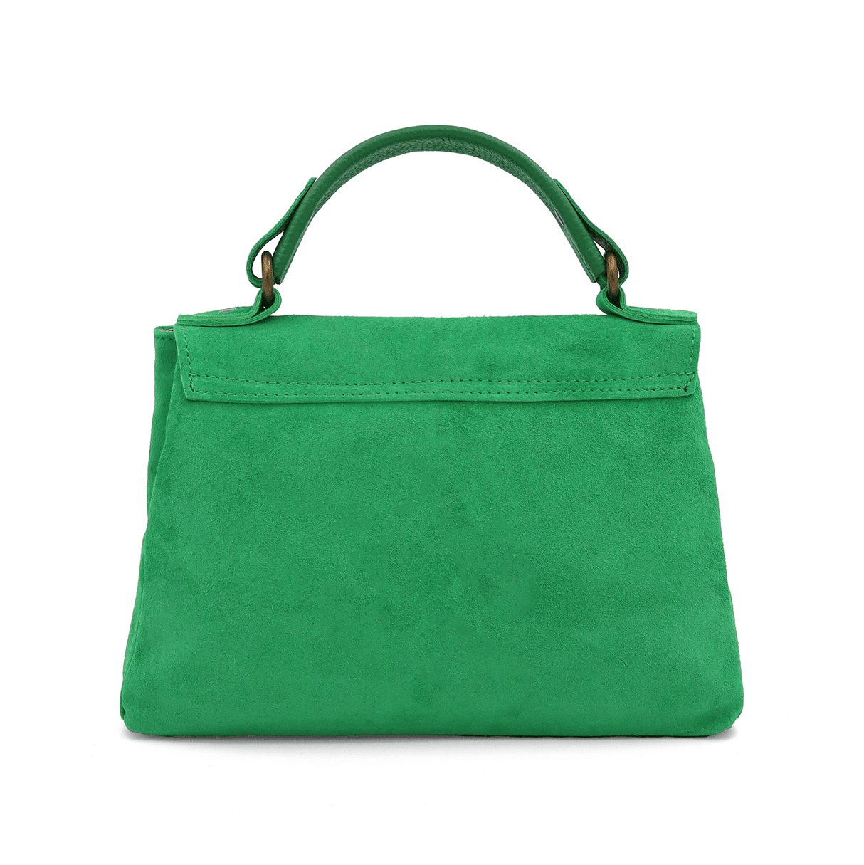 Női táska természetes velúrból - zöld