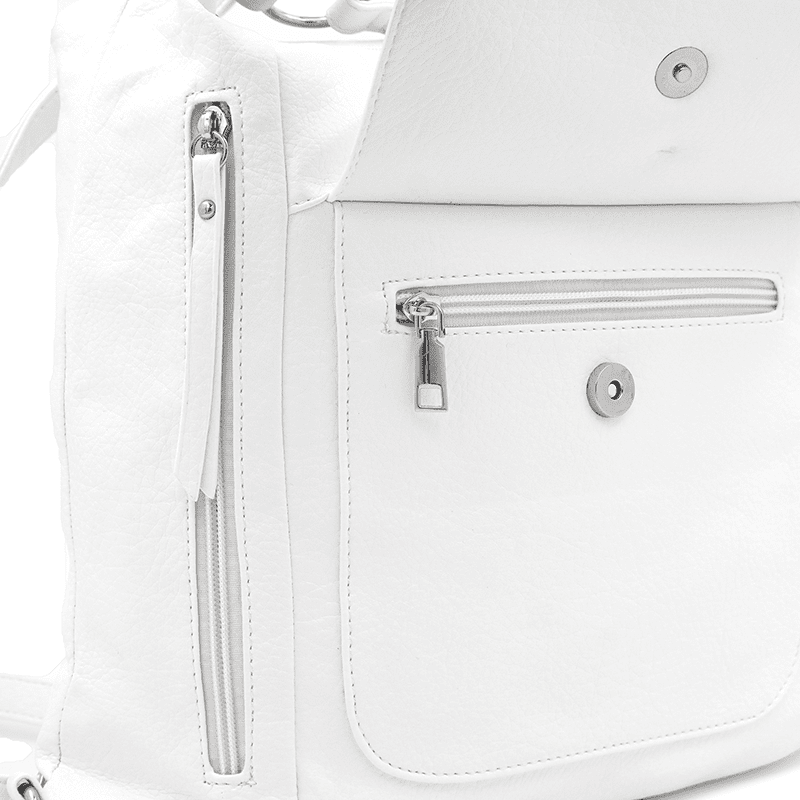 2 az 1-ben - Nagy táska és hátizsák Alora - fehér
