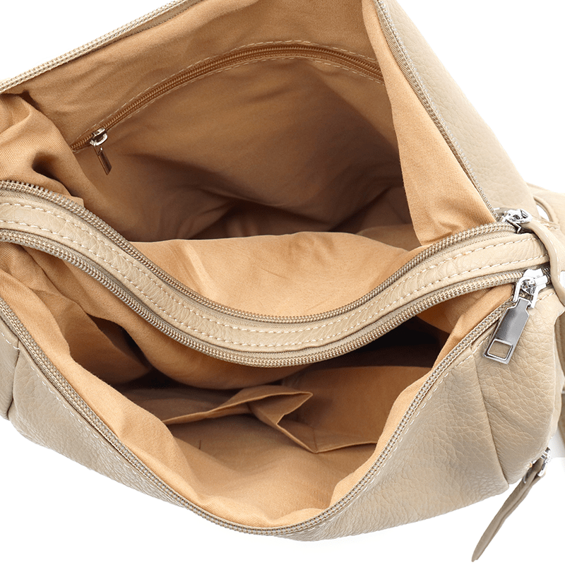 2 az 1-ben - Nagy táska és hátizsák Alora - világosbarna