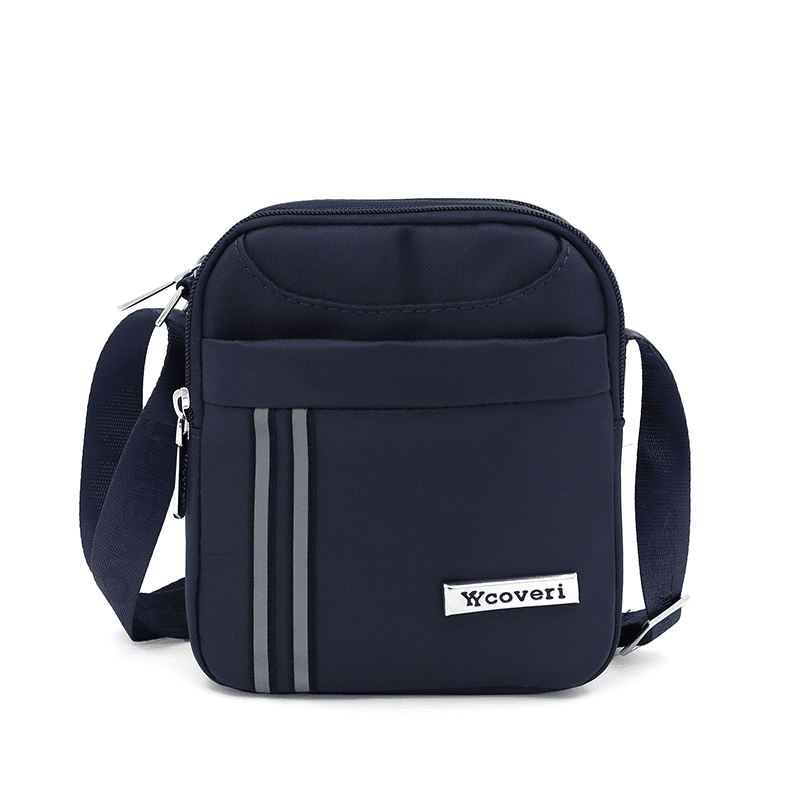 Kompakt férfi válltáska - sötétkék