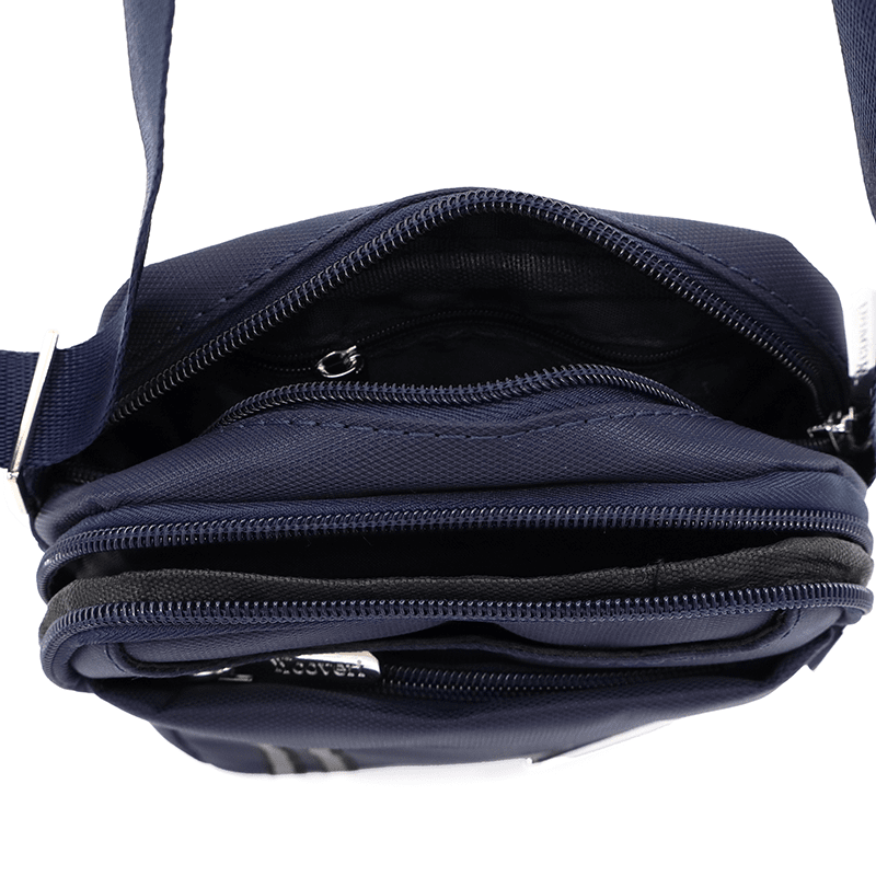 Kompakt férfi válltáska - sötétkék