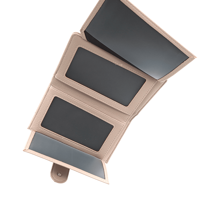 Modern női pénztárca - világosbarna