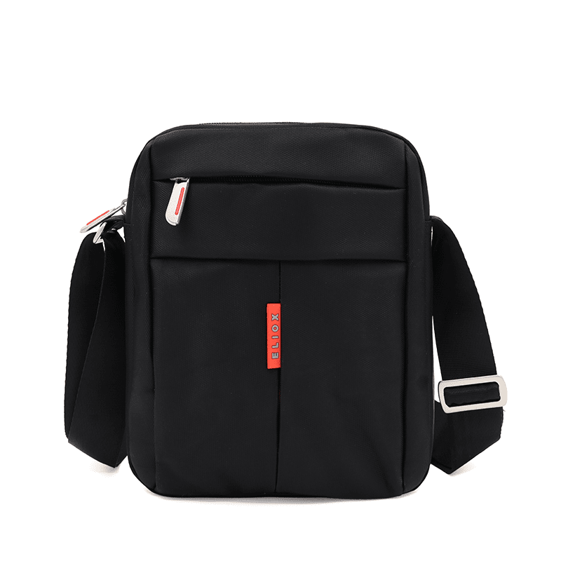 Férfi válltáska sok rekesszel - fekete