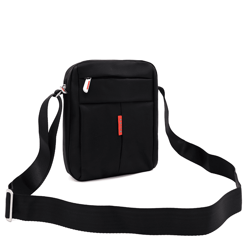 Férfi válltáska sok rekesszel - fekete