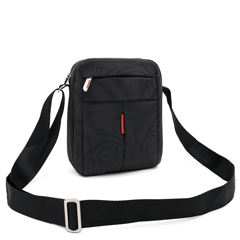 Férfi válltáska sok rekesszel - sötét szürke