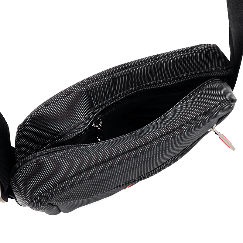 Férfi válltáska sok rekesszel - sötét szürke