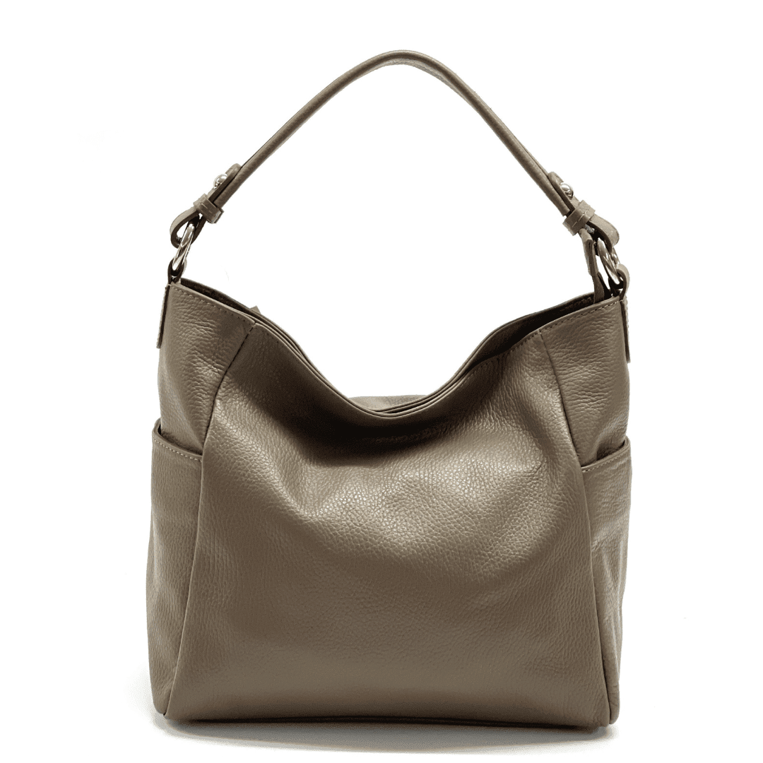 Evelyn természetes bőr női táska - világosbarna