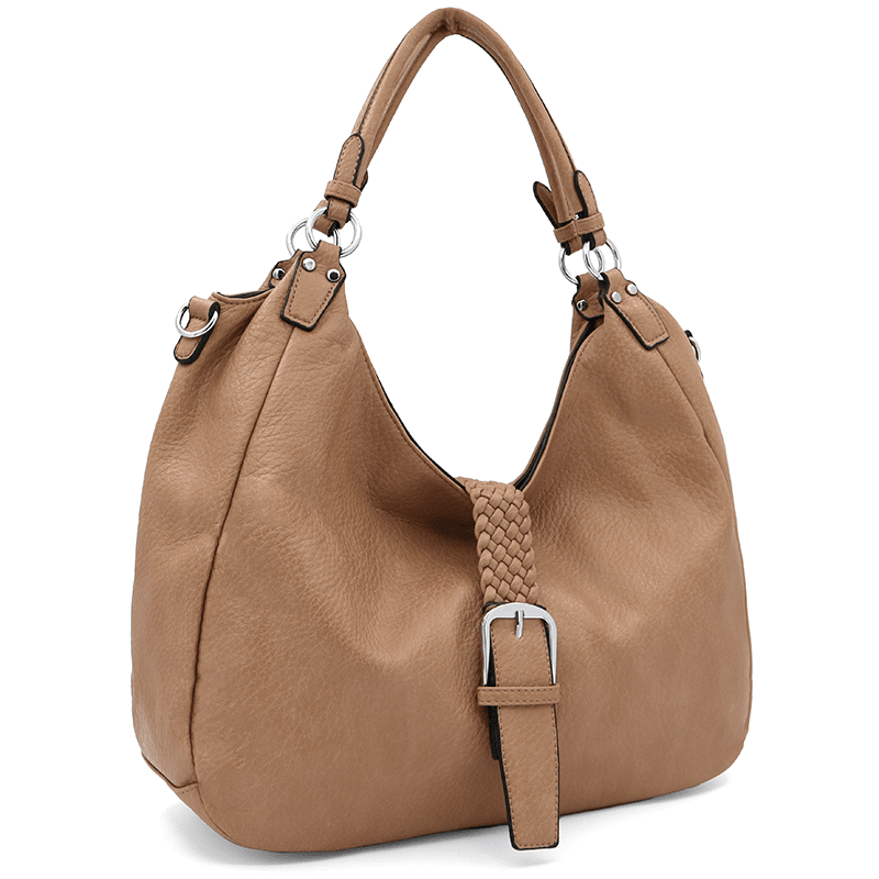 Nagy női táska, Renaya típusú - világosbarna