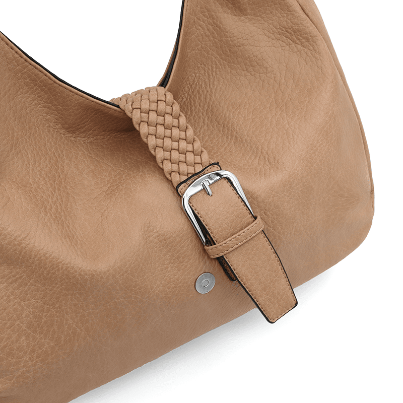 Nagy női táska, Renaya típusú - világosbarna