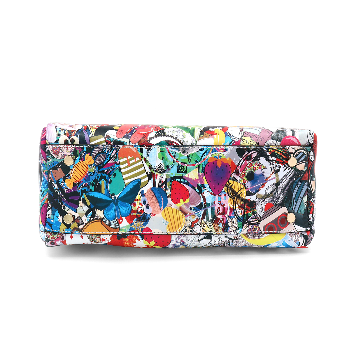 Női táska természetes bőrből Chloe nyomtatott mintával